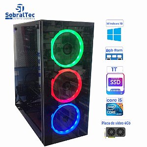 Computador Gamer i5- 3340 | 3.10Ghz- HD SSD 1TB- Memória 8GB- Placa Video 4GB 256Bits
