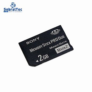 Cartão De Memória Memory Stick Pro Duo 2Gb Sony MagicGate Mark2 MS-MT2G