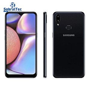 Smartphone Samsung Galaxy A10s 32GB  4G - Octa-Core 2GB RAM 6,2” Câm. Dupla + Selfie 8MP- Preto