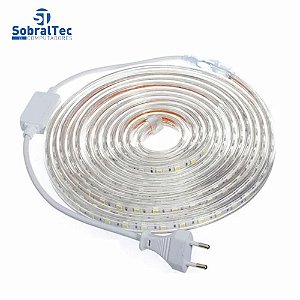 Fita Led Rgb Colorida 5Mt 220v Led Flexible Strip Light Com Fonte YB-608