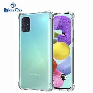 Capa Silicone TPU Transparente Borda Anti Impacto Anti-Shock Samsung Galaxy A51