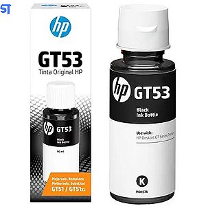 Garrafa de Tinta HP GT53 Preta Original 1VV22AL 4.000 Páginas para HP Smart Tank 519 530 615 500 514 515 517 617 618