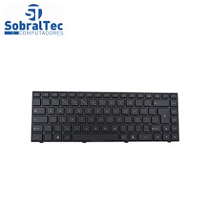 Teclado bringIT Compativel Com Positivo N9410 / Aesw6601020 Sw6 - Black - Br - Com Frame