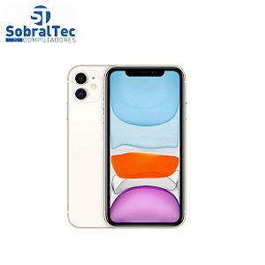 iPhone 11 Apple 256GB Branco Tela de 6,1”, Câmera Dupla de 12MP, iOS