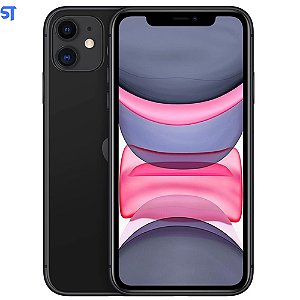 iPhone 11 Apple 128GB Preto 6,1” 12MP iOS- MLPF3BR/A Câmera Dupla de 12MP