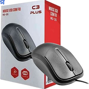 Mouse USB MS-35BK PRETO C3PLUS