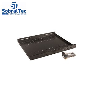 Bandeja Fixa 4 Pontos 1UX550MM- Para Rack 19 550MM