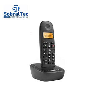 Telefone Sem Fio TS 2510 Preto Com Identificador de Chamadas Intelbras