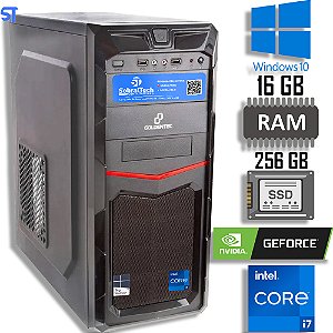 Computador Gamer Core i7 3770 - 256 GB SSD - 16 GB Memória RAM- Placa de Vídeo 4GB MSI