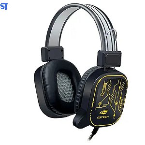 Headset Fone Com Microfone Gamer USB Crane PH-G320BKV2 C3Tr