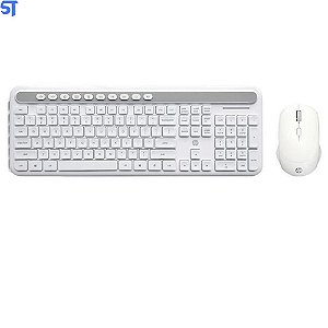 Kit Teclado e Mouse Sem Fio CS500 Branco HP