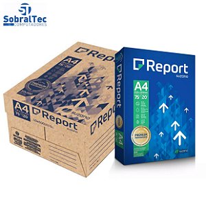 Papel A4 Premium Report 75g/m² - Resma Com 500 Folhas