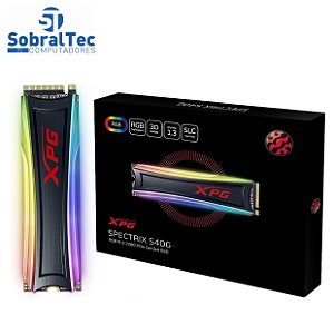 SSD M.2 256Gb Com RGB Spectrix S40G RGB PCIe M.2 2280 AS40G256GTC