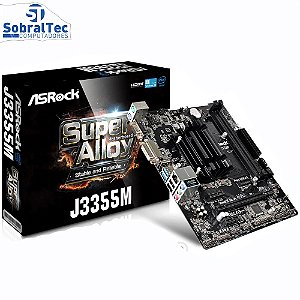 Placa Mãe AsRock J3355M-ATX com processador Dual Core / DDR3