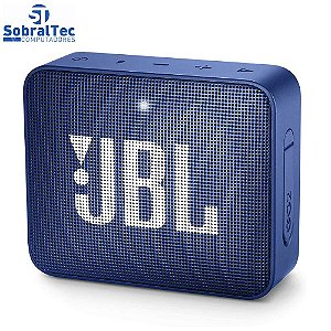 Mini Caixa de Som JBL GO 2 Bluetooth - Portátil 3W à Prova de Água- Azul