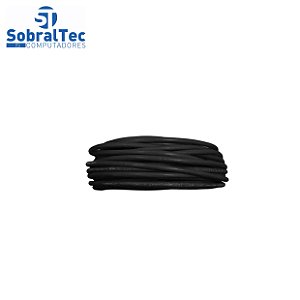 Cabo de Rede 20 Metros Crimpado Mk2 Tecno 23AWG UTP Categoria 5E Preto 20Mt