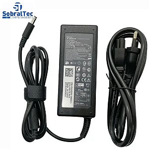 Fonte Para Notebook Dell Inspiron, Xps 65W 19.5v 3.34A  4.5mm x 3.0mm 11 13 14 15 3000 5000 7000 Series