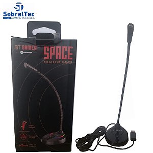 Microfone Gamer GT Space RGB Preto
