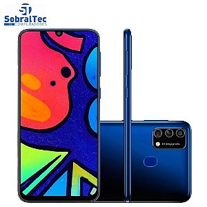 Smartphone Samsung Galaxy M21s 64GB 4G Wi-Fi Tela 6.4'' Dual Chip 4GB RAM Câmera Tripla + Selfie 32MP - Azul
