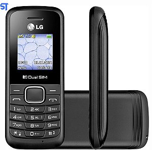 Celular Dual Chip LG B220 Desbloqueado 32MB 2G Rádio FM - Preto