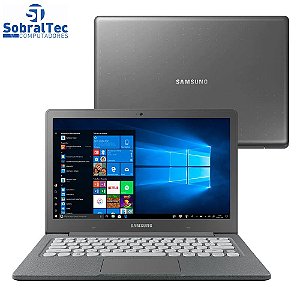 Notebook Samsung Dual Core 4GB 64GB SSD Tela Full HD 13.3” Windows 10 Flash F30 NP530XBB-AD1BR