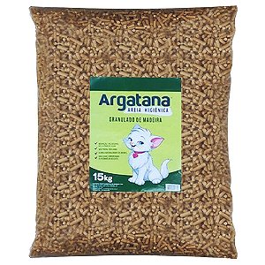 Granulado Higiênico de Madeira para Gatos Argatana 15kg