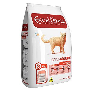 Ração Cat Excellence Gatos Adultos Carne 3kg