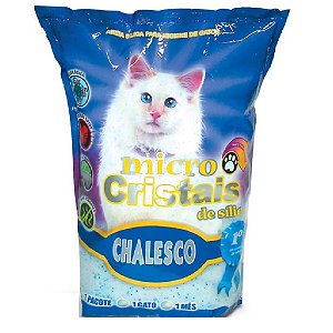 Granulado Higiênico Micro Sílica Chalesco Grãos Finos para Gatos