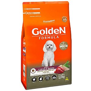 Ração Golden Fórmula Cães Adultos Porte Pequeno Sabor Carne e Arroz - PremierPet