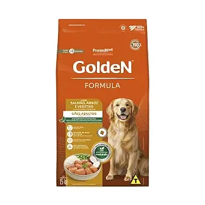 Ração Golden Fórmula Cães Adultos Sabor Salmão e Arroz - PremierPet