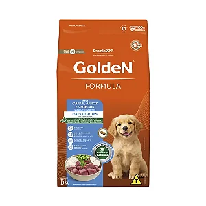 Ração Golden Fórmula Cães Filhotes Porte Médio e Grande Sabor Carne e Arroz - PremierPet
