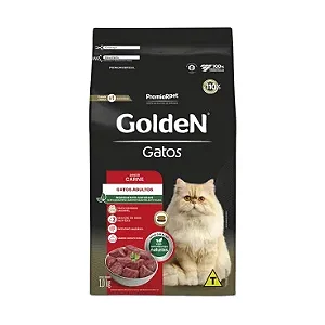Ração Golden Gatos Adultos Sabor Carne - PremierPet