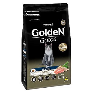 Ração Golden Gatos Sênior Castrados A partir de 10 Anos Sabor Frango, Arroz e Beterraba Branca