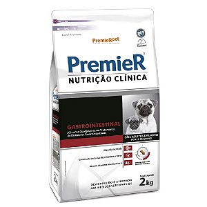 Ração Premier Nutrição Clínica Gastrointestinal Cães Adultos e Filhotes Portes Pequenos - PremierPet