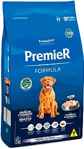 Ração Premier Fórmula Cães Adultos Porte Grande e Gigante Sabor Frango - PremierPet
