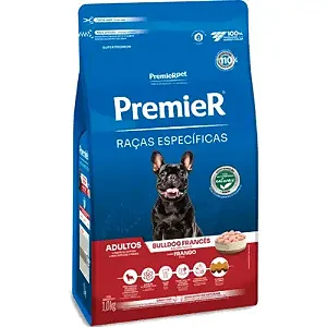 Ração Premier Raças Específicas Bulldog Francês Adultos Sabor Frango - PremierPet