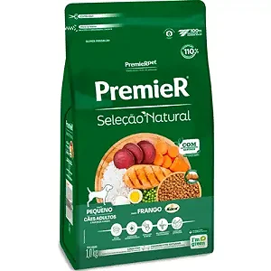 Ração Premier Seleção Natural Cães Adultos Porte Pequeno Sabor Frango Korin - PremierPet