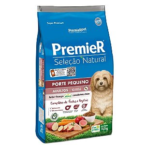 Ração Premier Seleção Natural Cães Adultos Porte Pequeno Sabor Frango Korin e Batata Doce - PremierPet