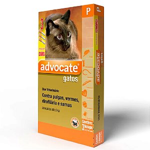 Antipulgas  Advocate para Gatos Até 4Kg 0,4ml - Elanco