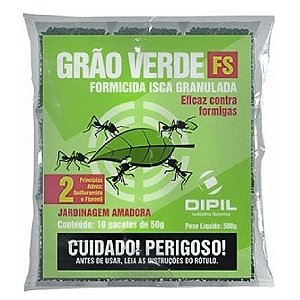 Isca Formicida Grão Verde FS Dipil para Controle de Formigas Cortadeiras