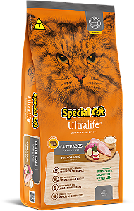 Ração Special Cat Ultralife Gatos Castrados Sabor Frango e Arroz