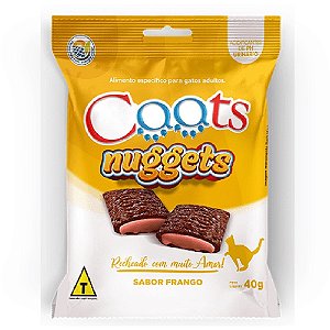 Snack Caats Nuggets Para Gatos Adultos Sabor Frango 40g