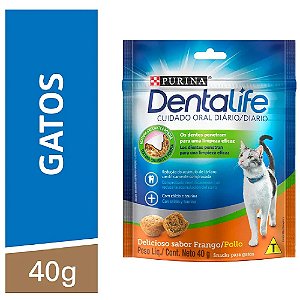 Snack Dentalife Purina para Gatos Sabor Frango 40g