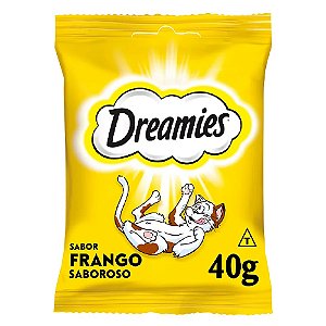 Snack Dreamies Sabor Frango Saboroso para Gatos Adultos 40g