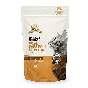 Snack Hana Nuggets Controle de Bolas de Pelos Gatos Adultos 60g