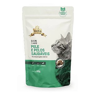 Snack Hana Nuggets Skincare Pele e Pelos Gatos Adultos 60g