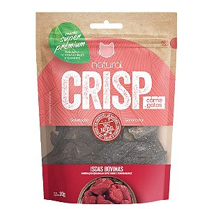 Snack Natural Crisp para Gatos Iscas Bovinas 20g