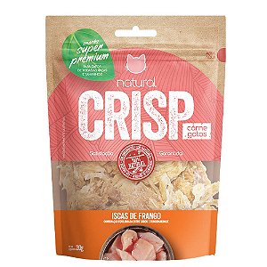 Snack Natural Crisp para Gatos Iscas de Frango 20g