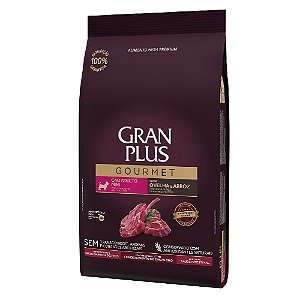 Ração GranPlus Gourmet Cães Adultos Porte Mini Sabor Ovelha e Arroz