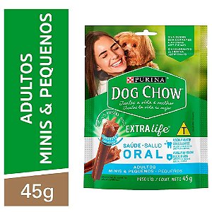 Snack Dog Chow Extra Life Saúde Oral Cães Pequenos Porte Purina